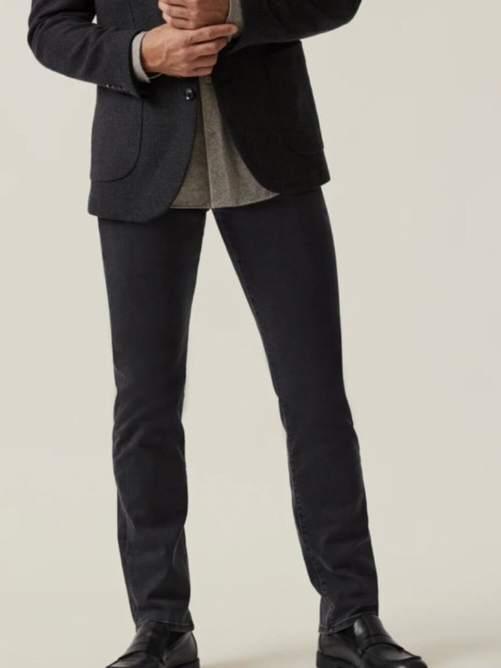 34 Heritage Charisma Relaxed Straight Pants in Ash Twill  32 x 34
